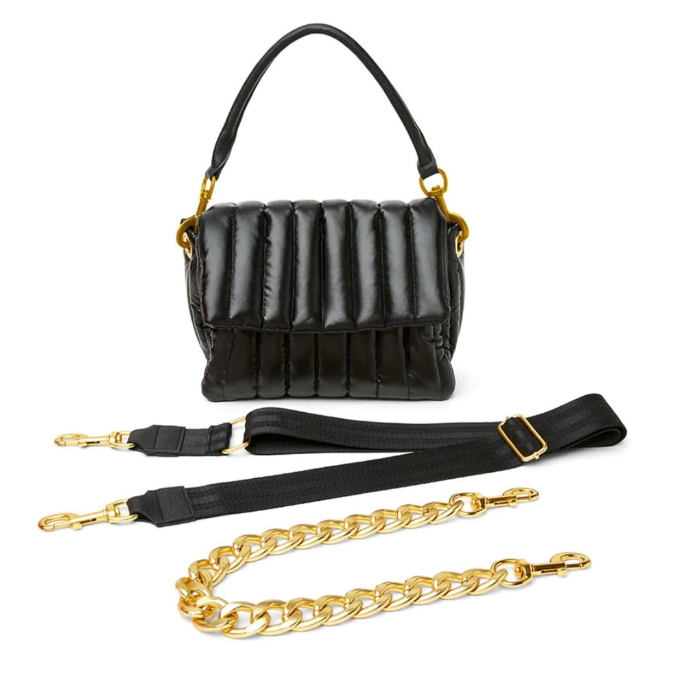Think Royln Bar Bag Black Pear with Gold